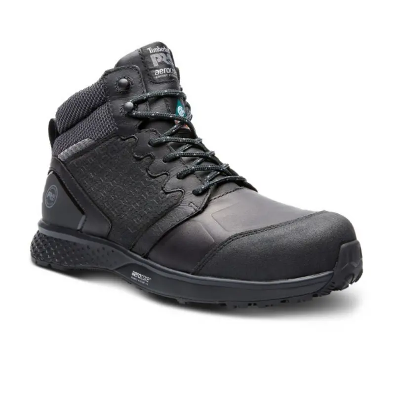 Timberland Pro Reaxion Mid Men's Athletic Composite Toe Work Shoe Tb0a278x001 - Black 1