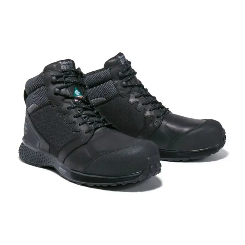 Timberland Pro Reaxion Mid Men's Athletic Composite Toe Work Shoe Tb0a278x001 - Black 4