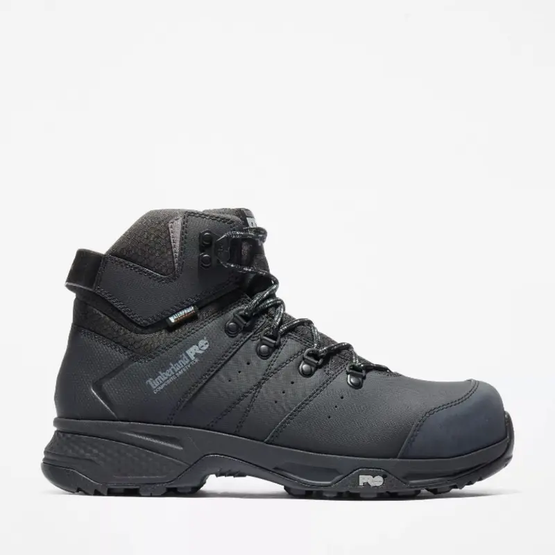 Timberland Pro Switchback Men's Waterproof 6" Composite Toe Work Boot Tb0a2cb8001 - Black 2