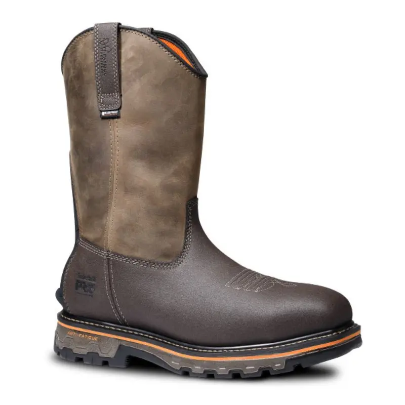 Timberland Pro® True Grit Men's Pull-On Waterproof Composite Toe Safety Boot Tb0a5u6y214 - Brown 2