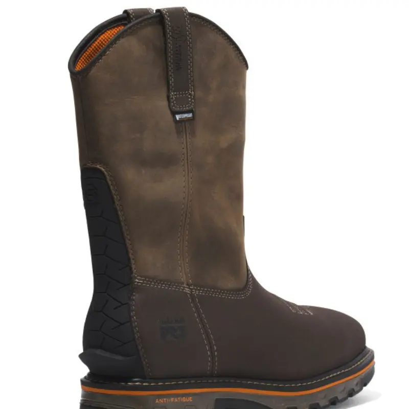 Timberland Pro® True Grit Men's Pull-On Waterproof Composite Toe Safety Boot Tb0a5u6y214 - Brown 7