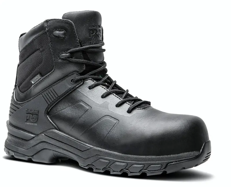 Timberland Pro Valor Hypercharge 6" Unisex Composite Toe Waterproof Side Zip Uniform Boot - Black Tb0a1xvn001 1