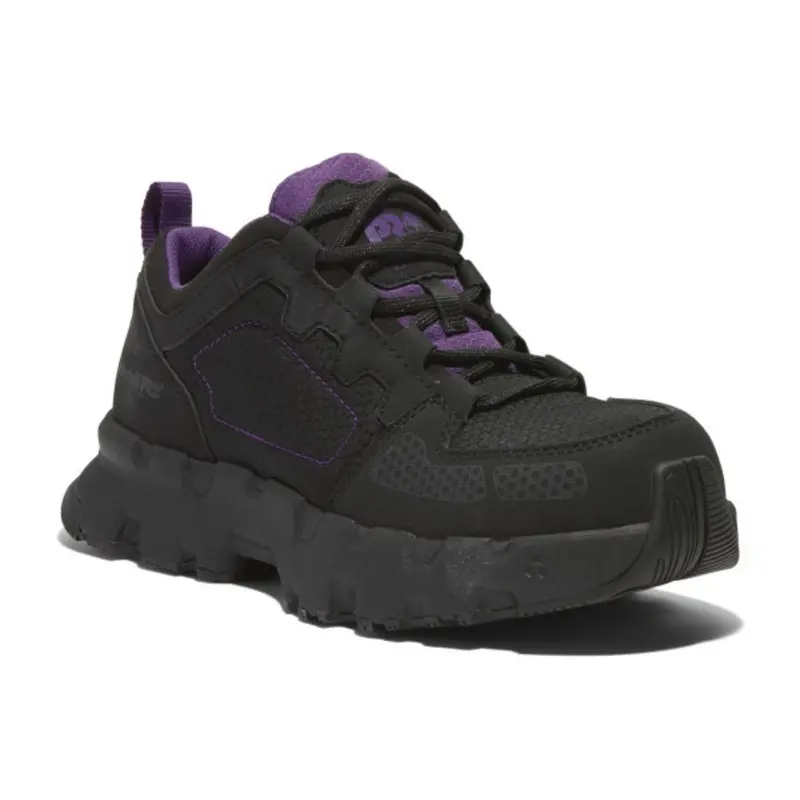 Timberland Pro Women's Powertrain Ev Composite Toe Athletic Work Shoe Tb0a66t7ecs - Black/Purple 1
