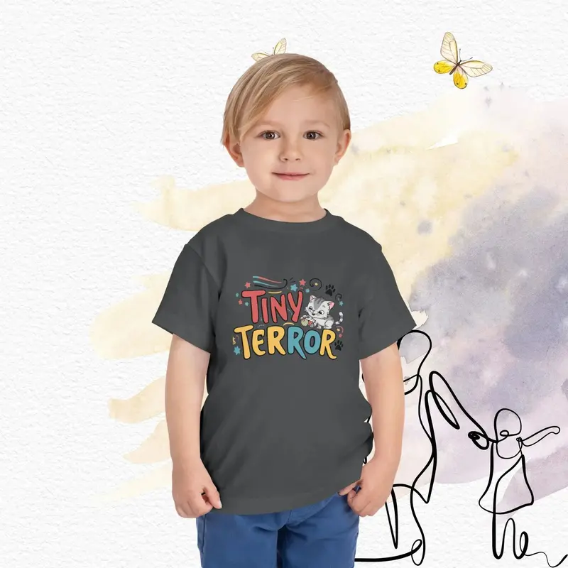 Tinny Terror Toddler Cotton T-Shirts 12