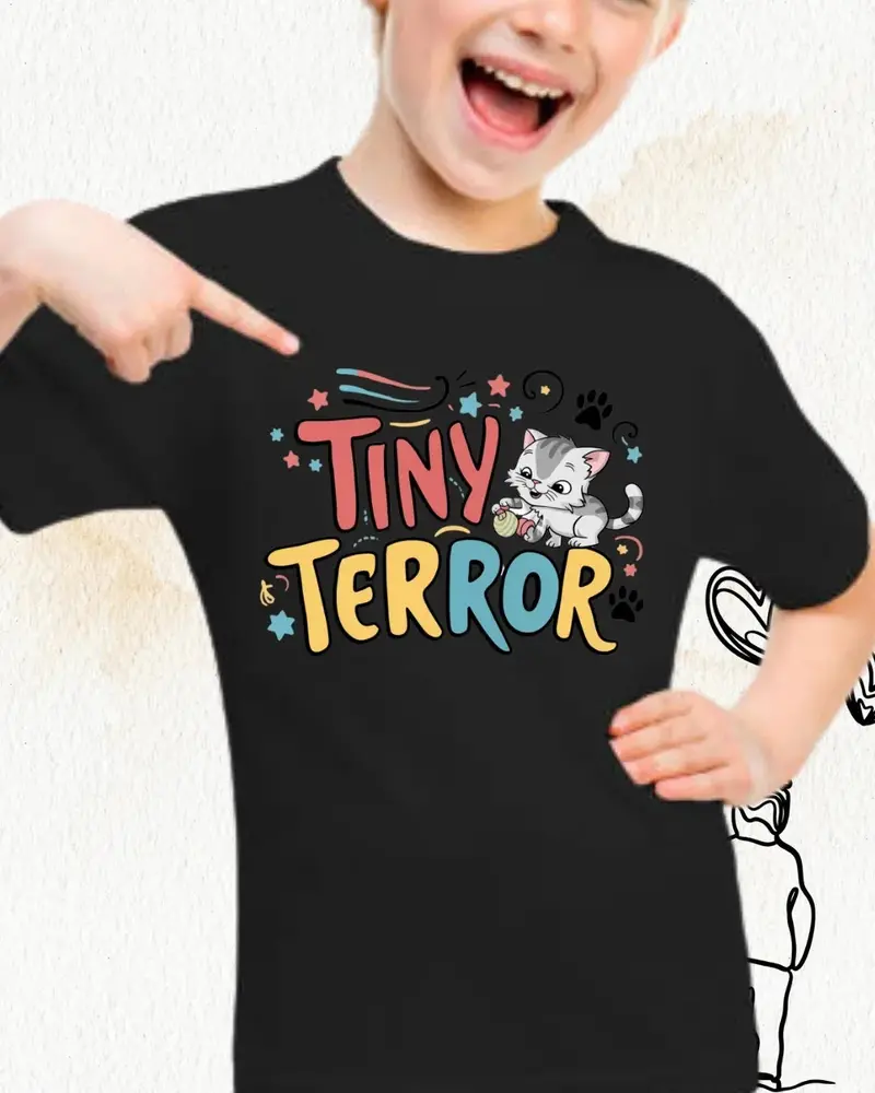 Tinny Terror Toddler Cotton T-Shirts 4