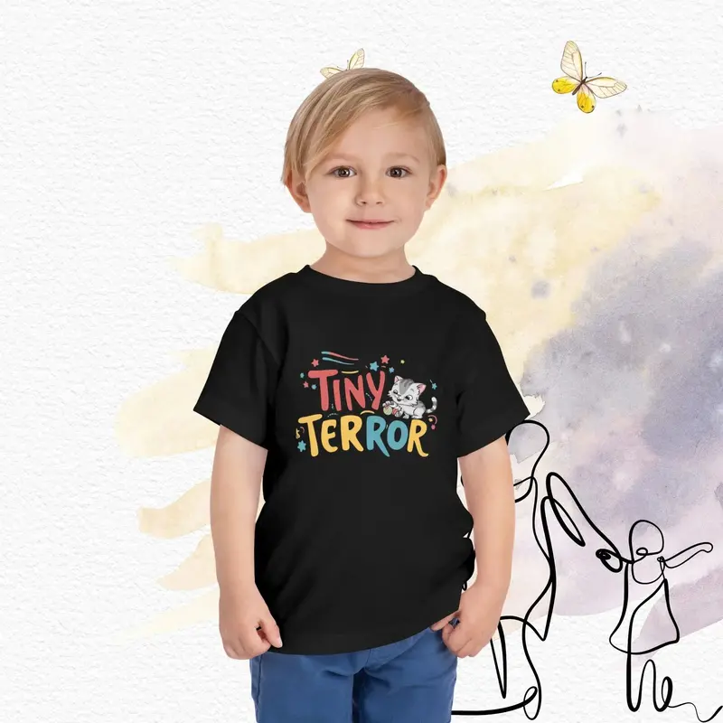 Tinny Terror Toddler Cotton T-Shirts 5