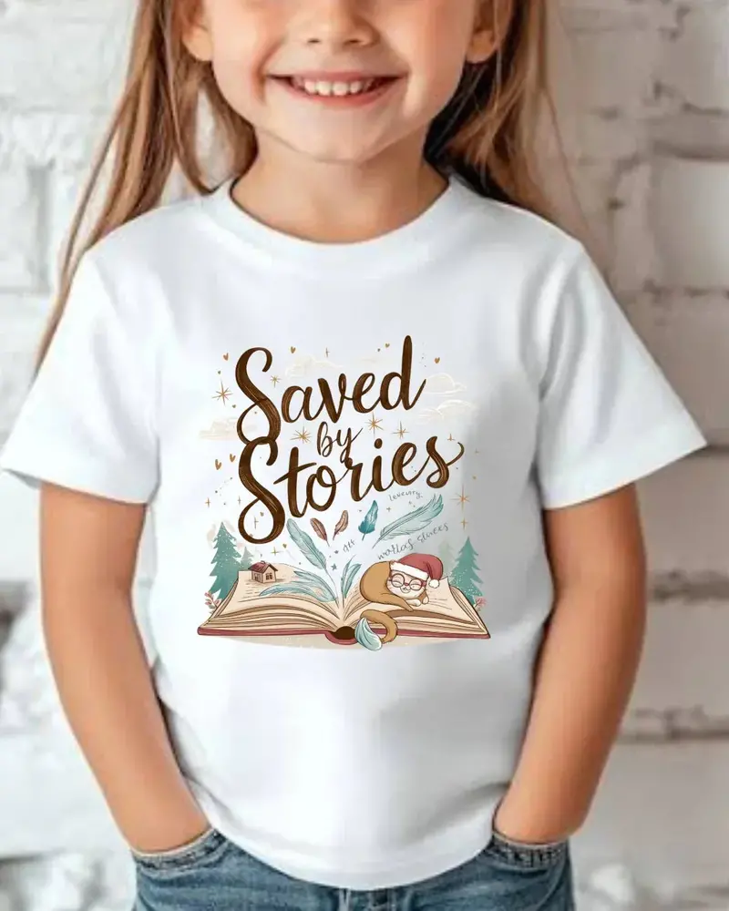 Tiny Reader Kid Heavy Cotton Tshirt 4