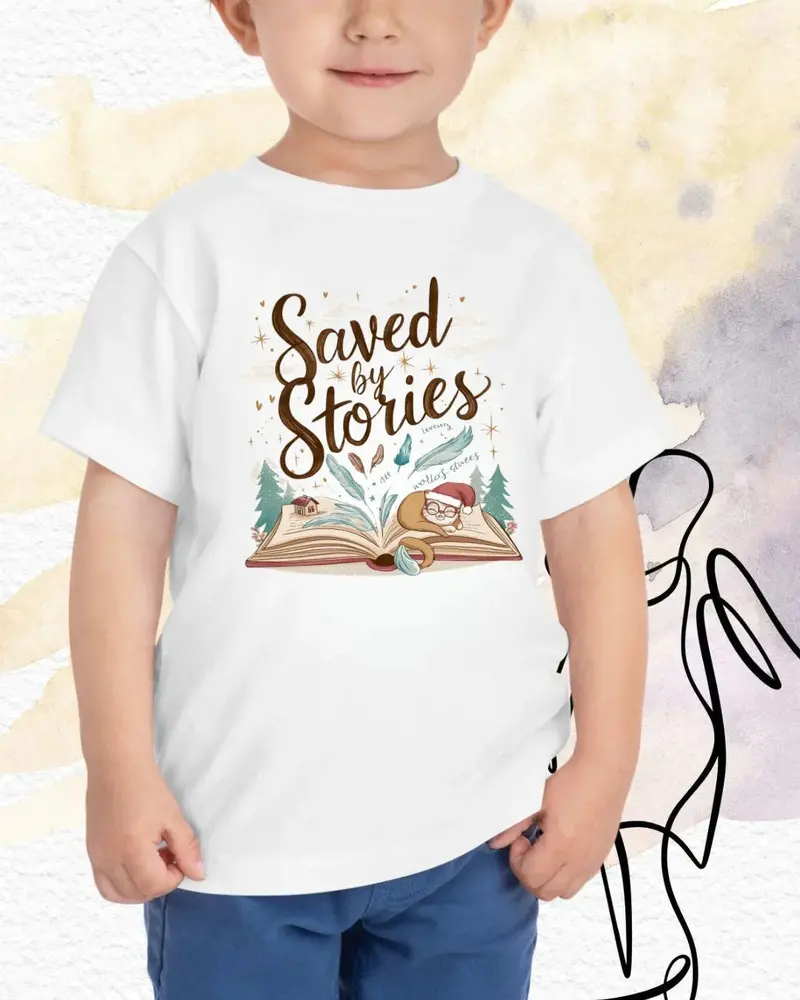 Tiny Reader Kid Heavy Cotton Tshirt 6