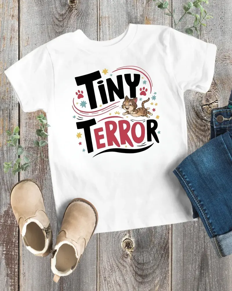 Tiny Terror Toddler Cotton T-Shirts 1