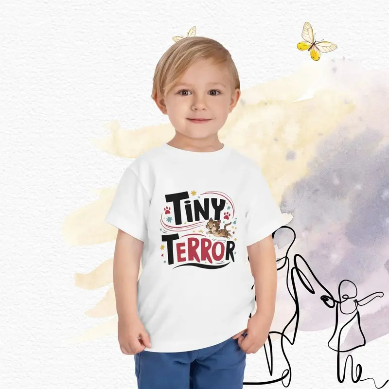 Tiny Terror Toddler Cotton T-Shirts 4