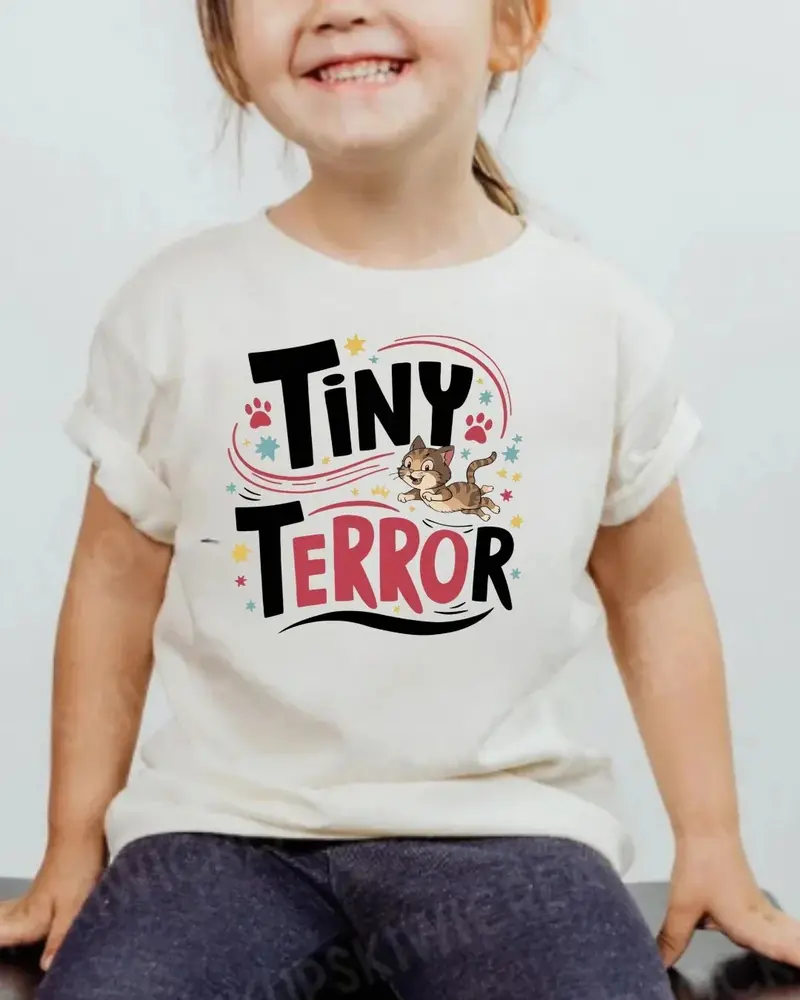Tiny Terror Toddler Cotton T-Shirts 5