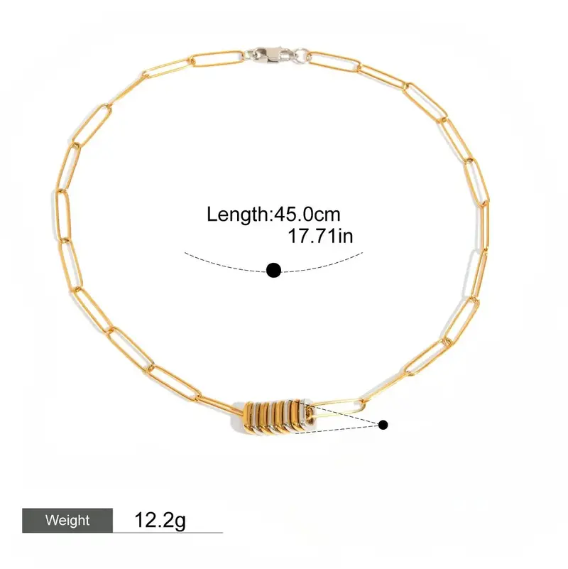 Titanium Steel Necklace Light Luxury Clavicle Chain Bracelet 2