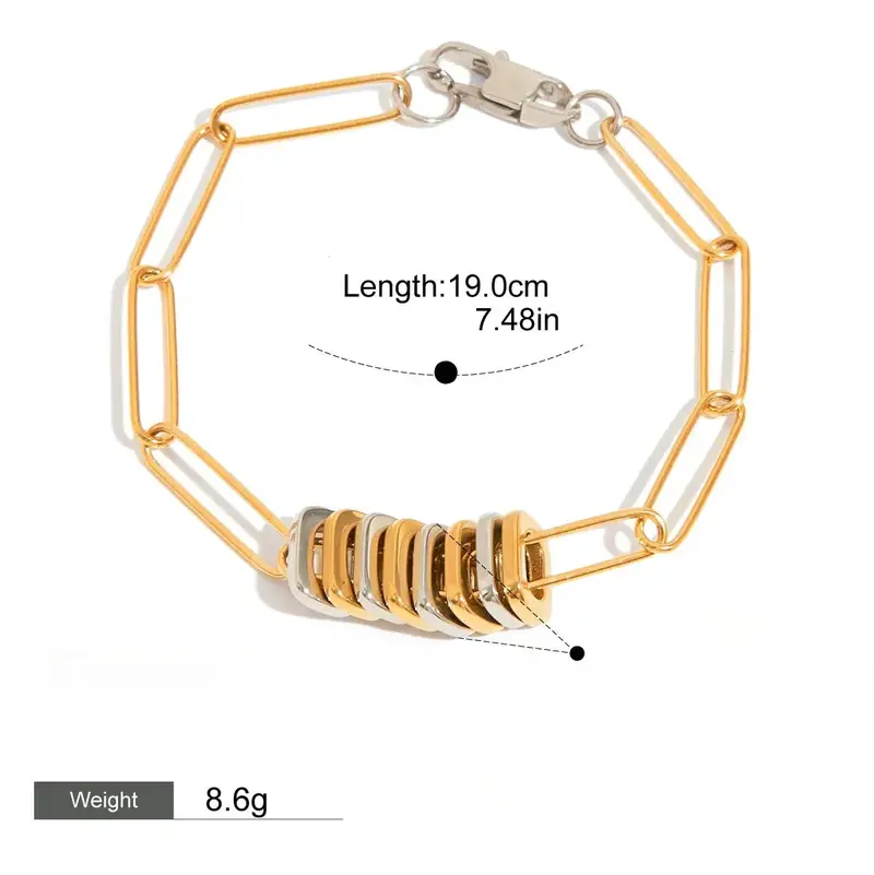 Titanium Steel Necklace Light Luxury Clavicle Chain Bracelet 2
