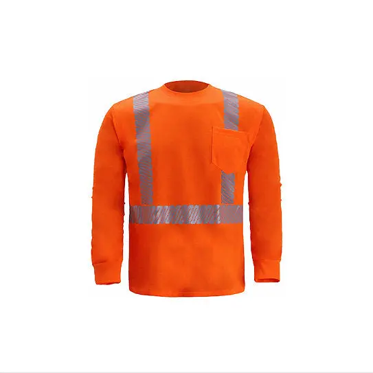 Tl123c-2 - High Viz Long Sleeve Jersey T-Shirt 1