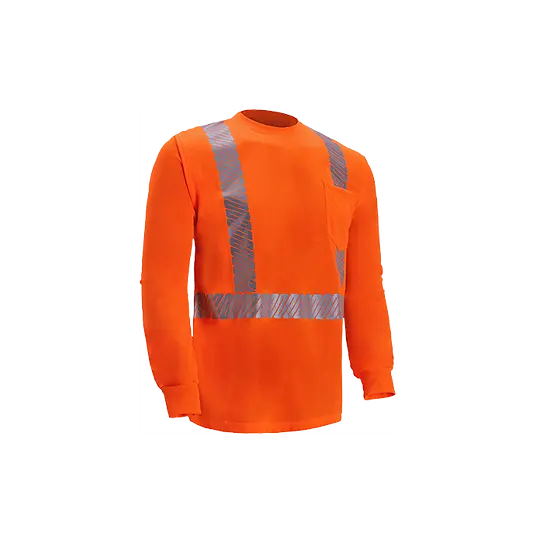 Tl123c-2 - High Viz Long Sleeve Jersey T-Shirt 3