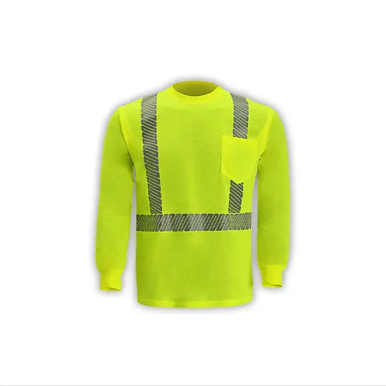 Tl125c-2 - High Viz Long Sleeve Jersey T-Shirt 1