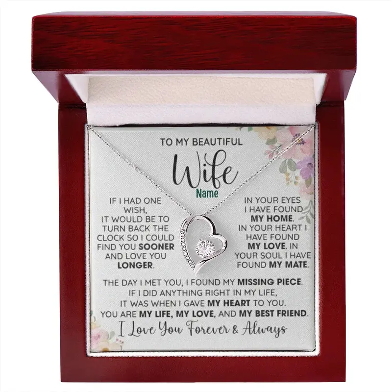 To My Beautiful Wife — A Necklace She’Ll Treasure Forever 10