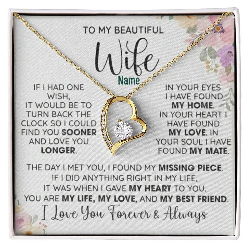To My Beautiful Wife — A Necklace She’Ll Treasure Forever 11