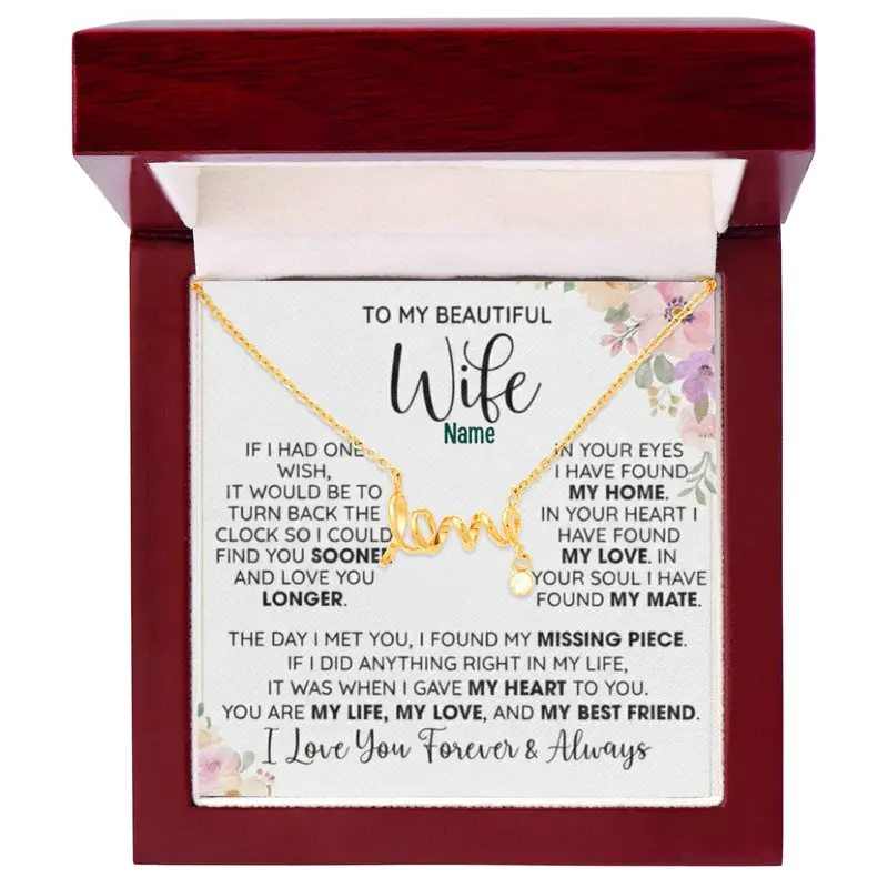 To My Beautiful Wife — A Necklace She’Ll Treasure Forever 6