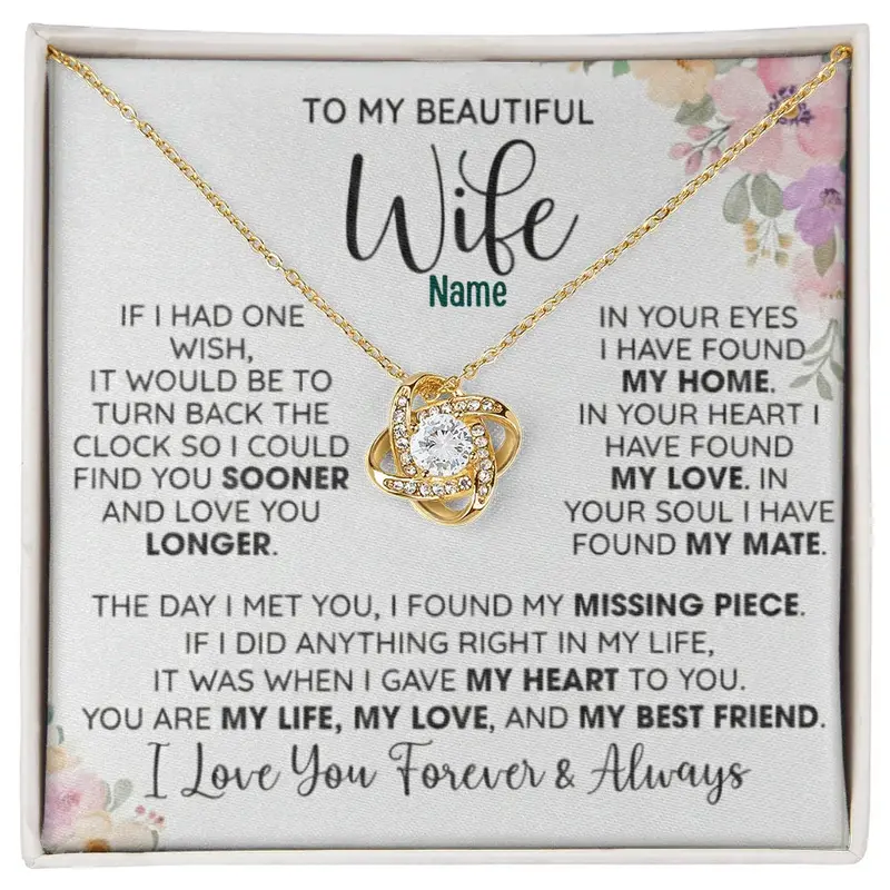 To My Beautiful Wife — A Necklace She’Ll Treasure Forever 7