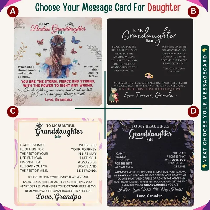 To My Beloved Granddaughter — A Necklace She’Ll Treasure Forever 3