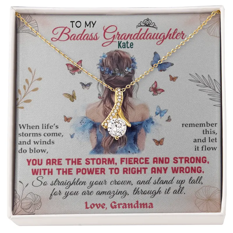 To My Beloved Granddaughter — A Necklace She’Ll Treasure Forever 55