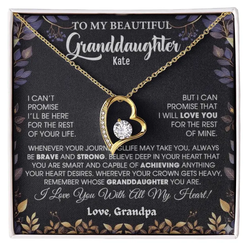 To My Beloved Granddaughter — A Necklace She’Ll Treasure Forever 55