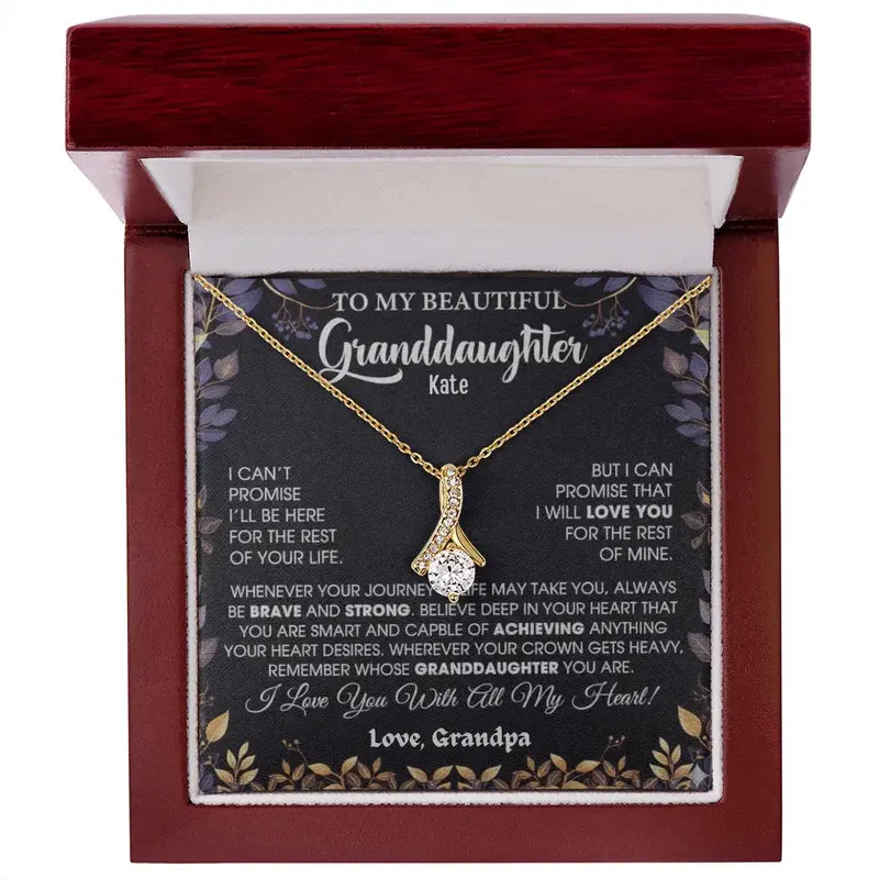 To My Beloved Granddaughter — A Necklace She’Ll Treasure Forever 60