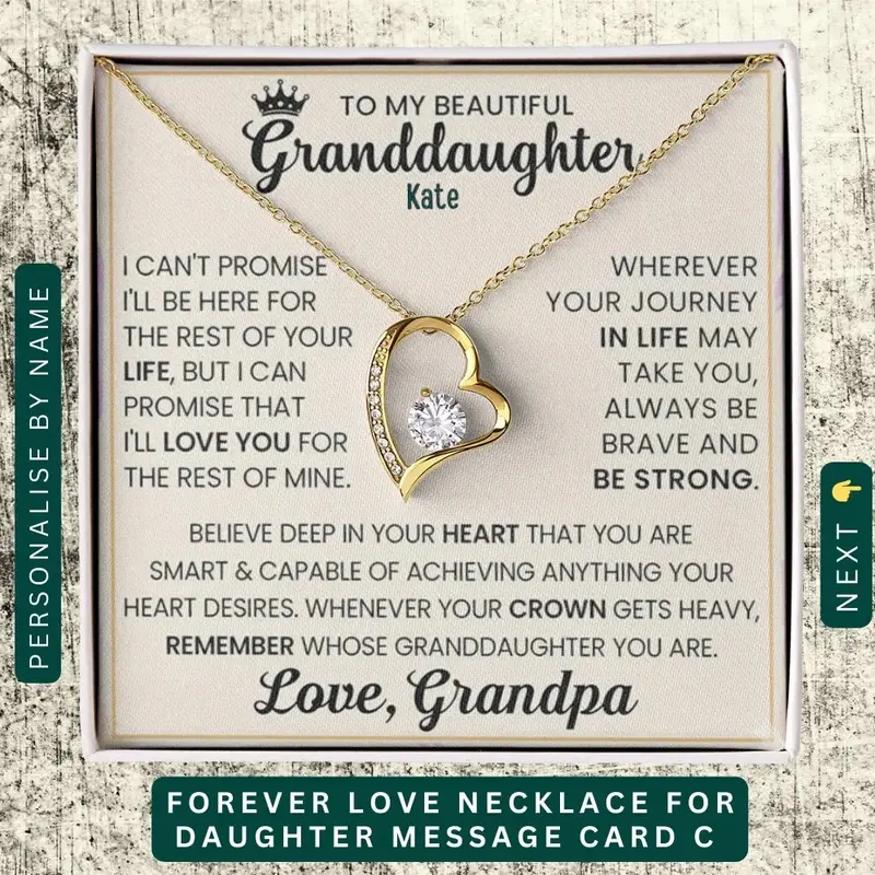 To My Beloved Granddaughter — A Necklace She’Ll Treasure Forever 7
