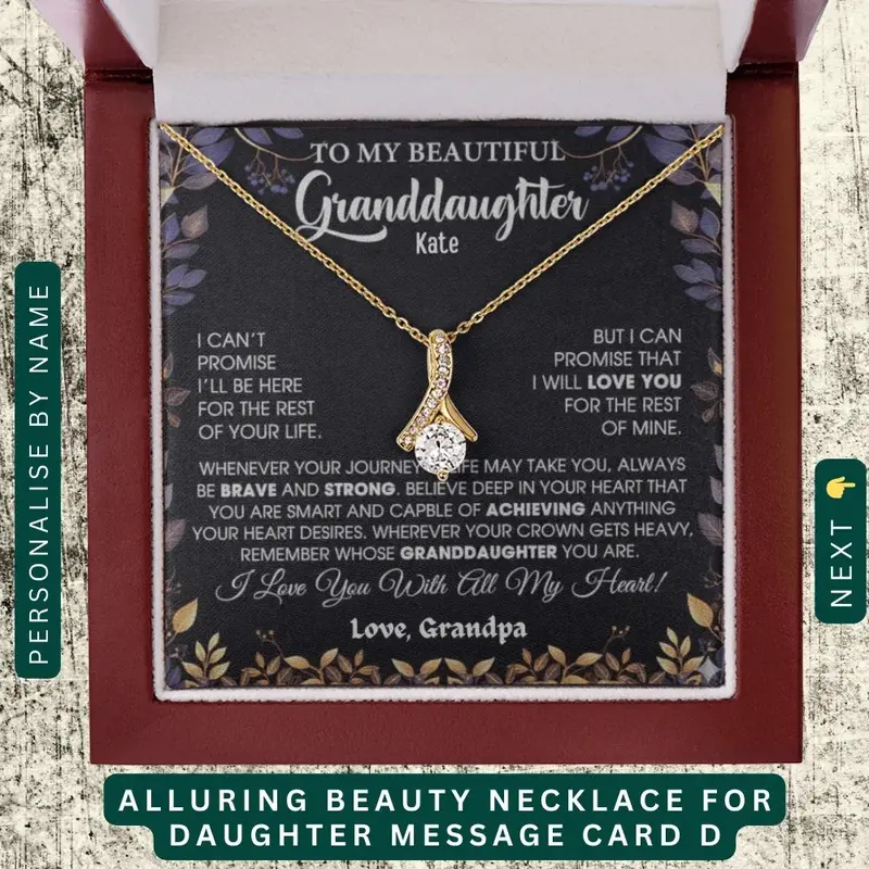 To My Beloved Granddaughter — A Necklace She’Ll Treasure Forever 8