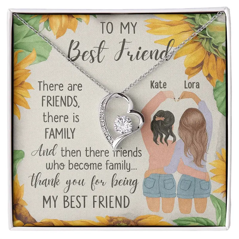 To My Bestie — A Necklace She’Ll Treasure Forever 24