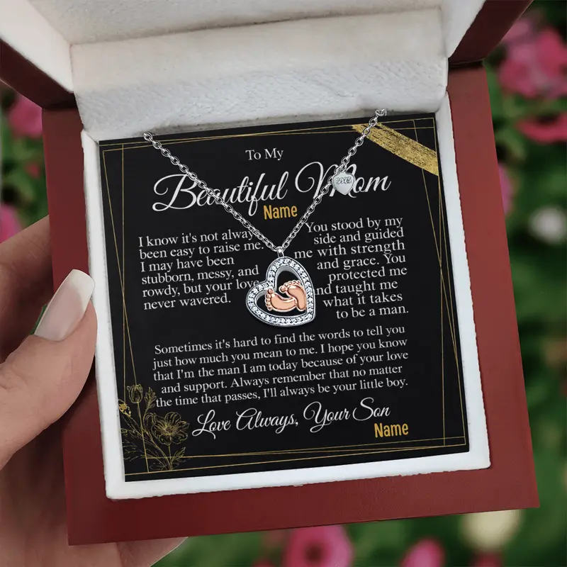 To My Caring Mom — A Necklace That Says Everything My Heart Feels 11