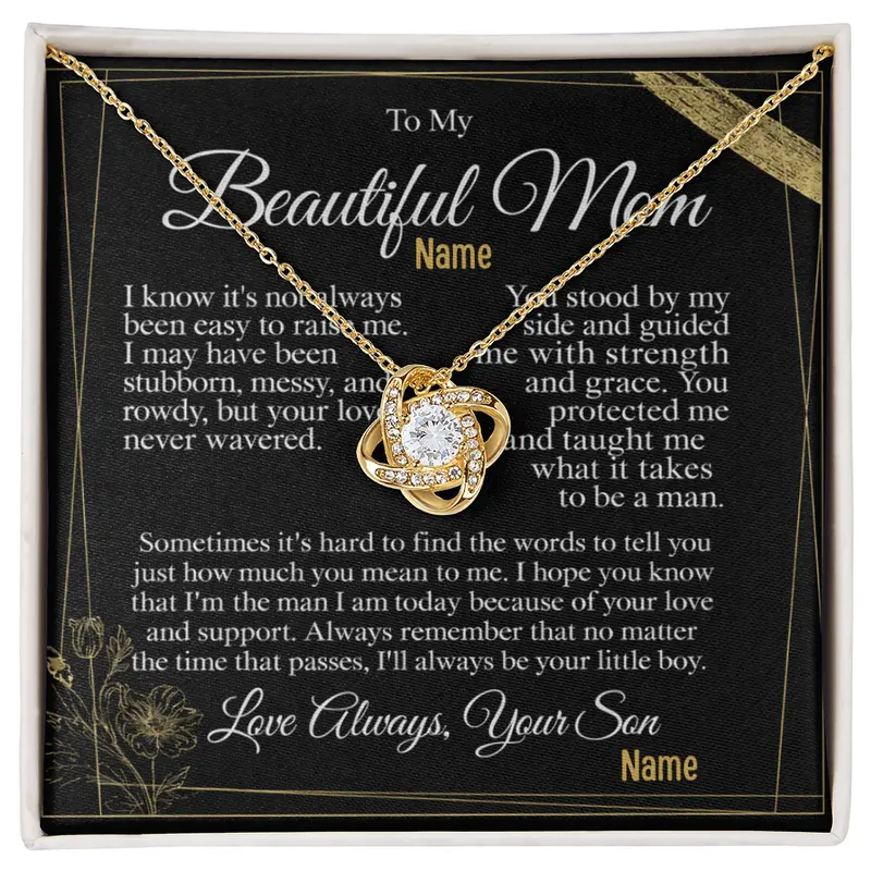To My Caring Mom — A Necklace That Says Everything My Heart Feels 13