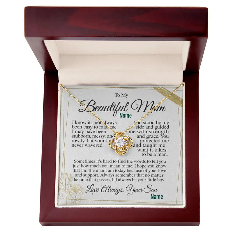 To My Caring Mom — A Necklace That Says Everything My Heart Feels 5