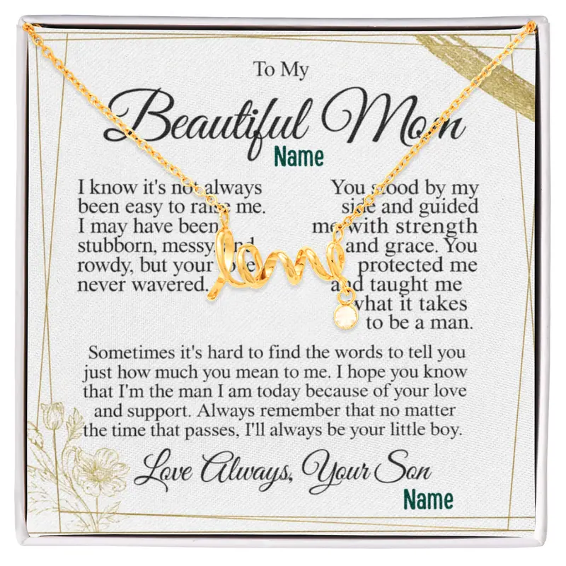 To My Caring Mom — A Necklace That Says Everything My Heart Feels 8