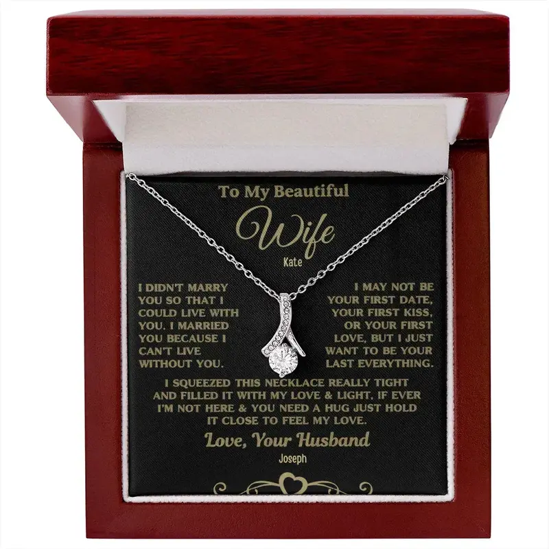 To My Caring Wife — A Necklace She’Ll Treasure Forever 23