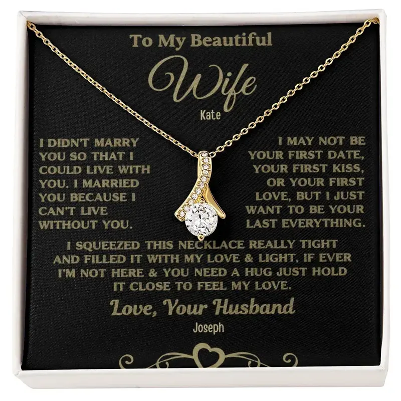 To My Caring Wife — A Necklace She’Ll Treasure Forever 24