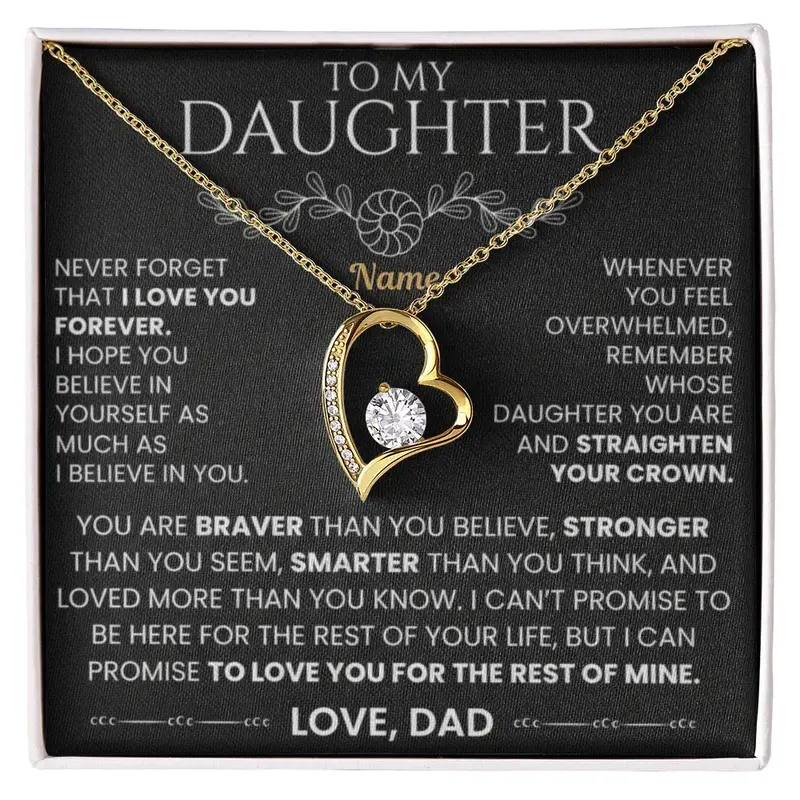 To My Daughter — A Necklace Made With Endless Love 11