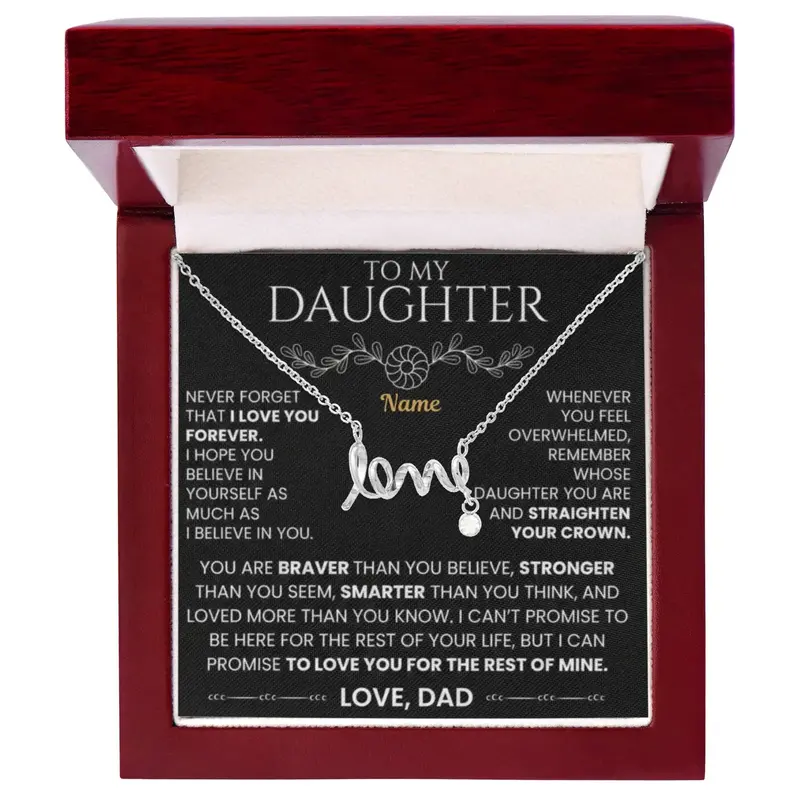 To My Daughter — A Necklace Made With Endless Love 2