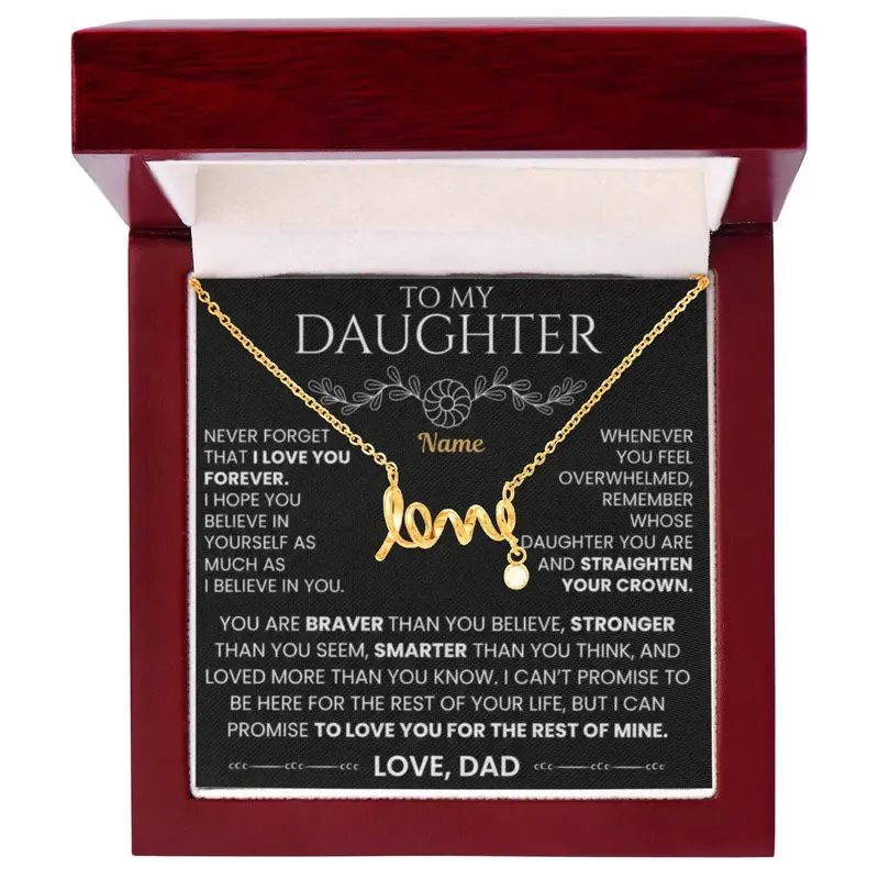 To My Daughter — A Necklace Made With Endless Love 24