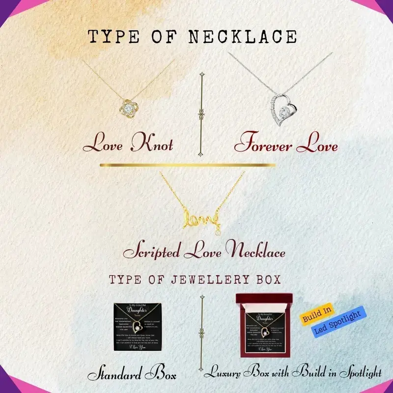 To My Daughter — A Necklace Made With Endless Love 3