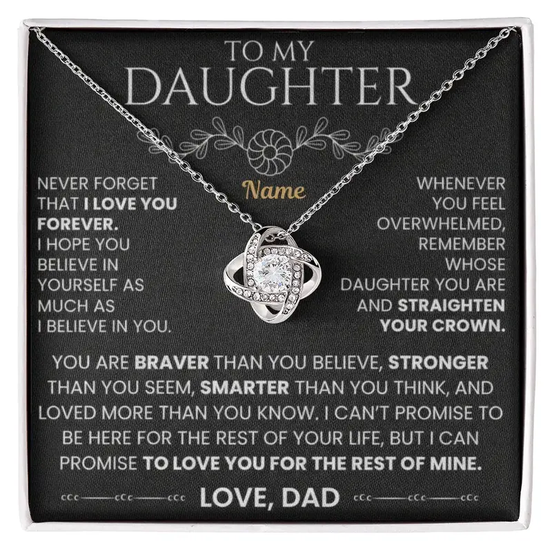To My Daughter — A Necklace Made With Endless Love 5