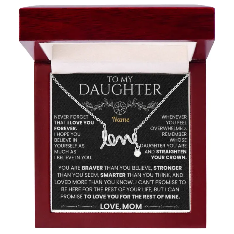 To My Daughter — A Personalized Necklace For Her 11