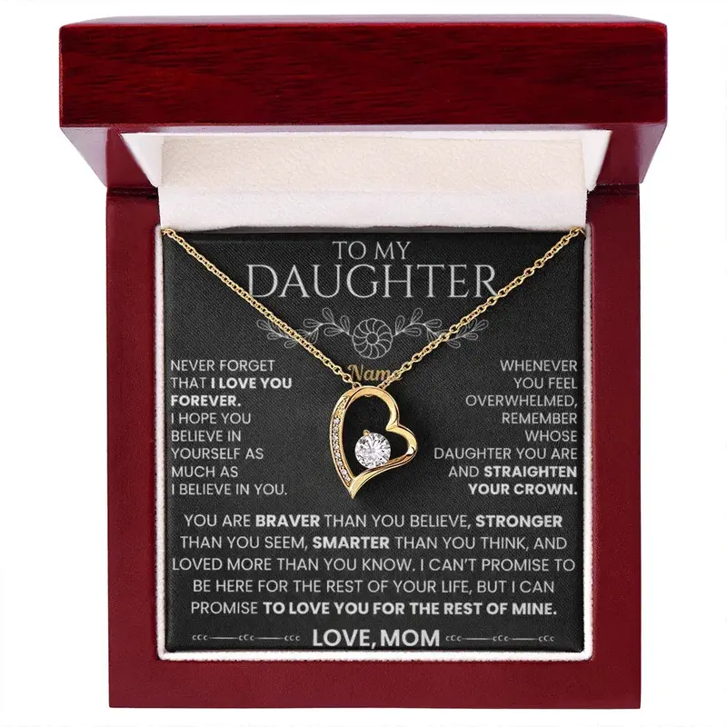 To My Daughter — A Personalized Necklace For Her 12