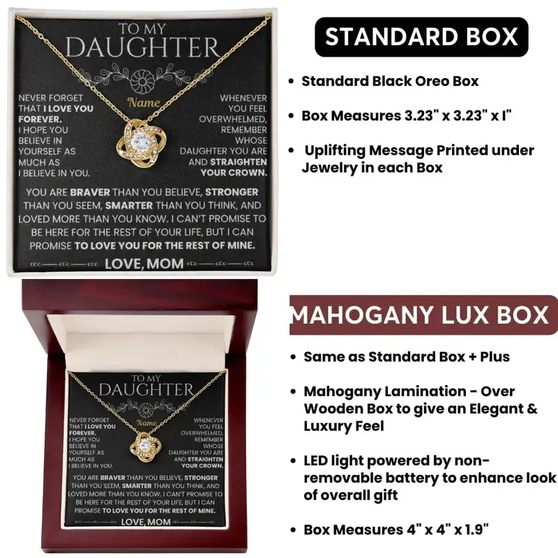 To My Daughter — A Personalized Necklace For Her 3