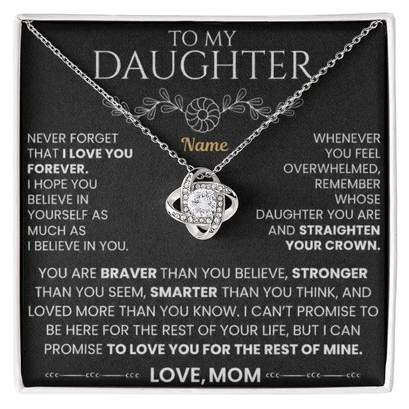To My Daughter — A Personalized Necklace For Her 5