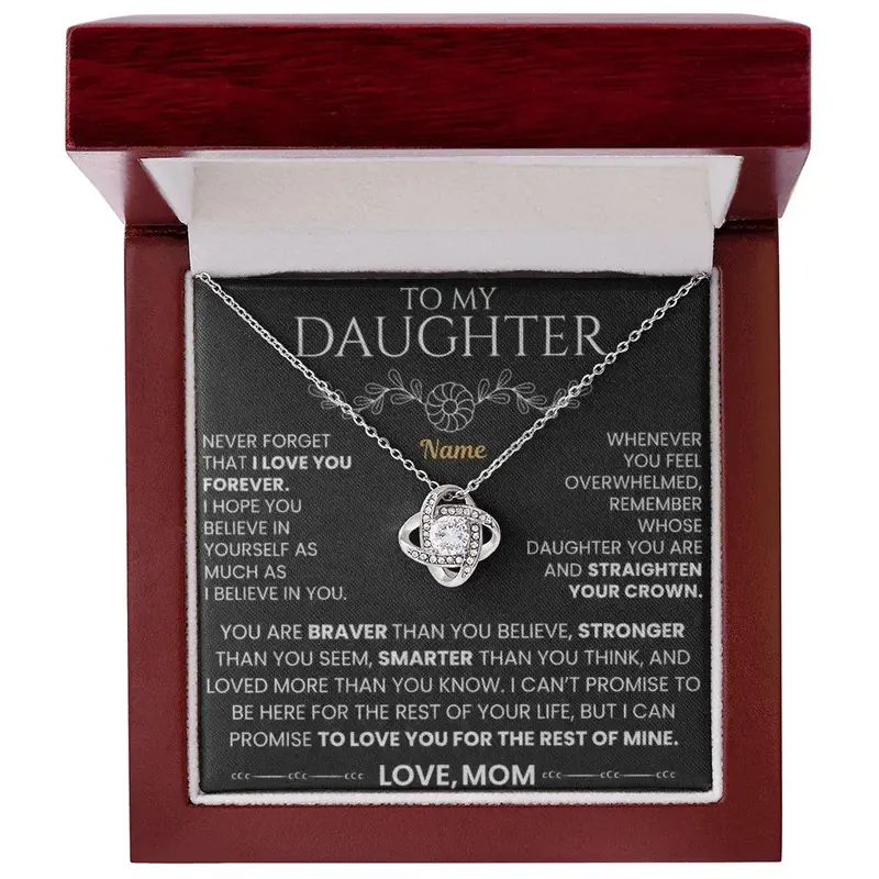 To My Daughter — A Personalized Necklace For Her 6