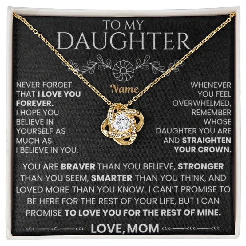 To My Daughter — A Personalized Necklace For Her 7