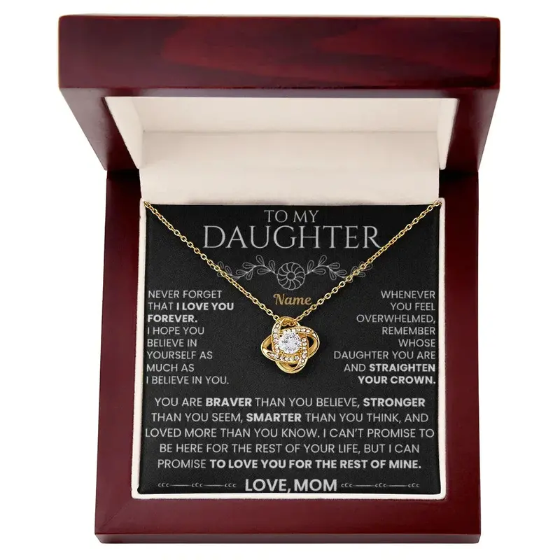 To My Daughter — A Personalized Necklace For Her 8