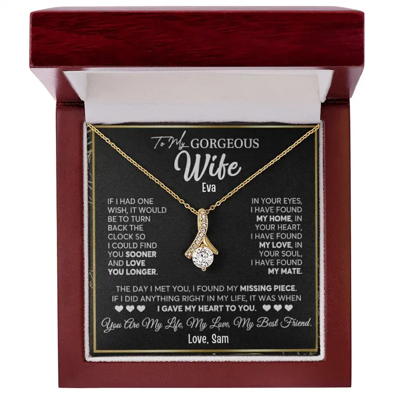 To My Gorgeous Wife — A Necklace She’Ll Treasure Forever 38